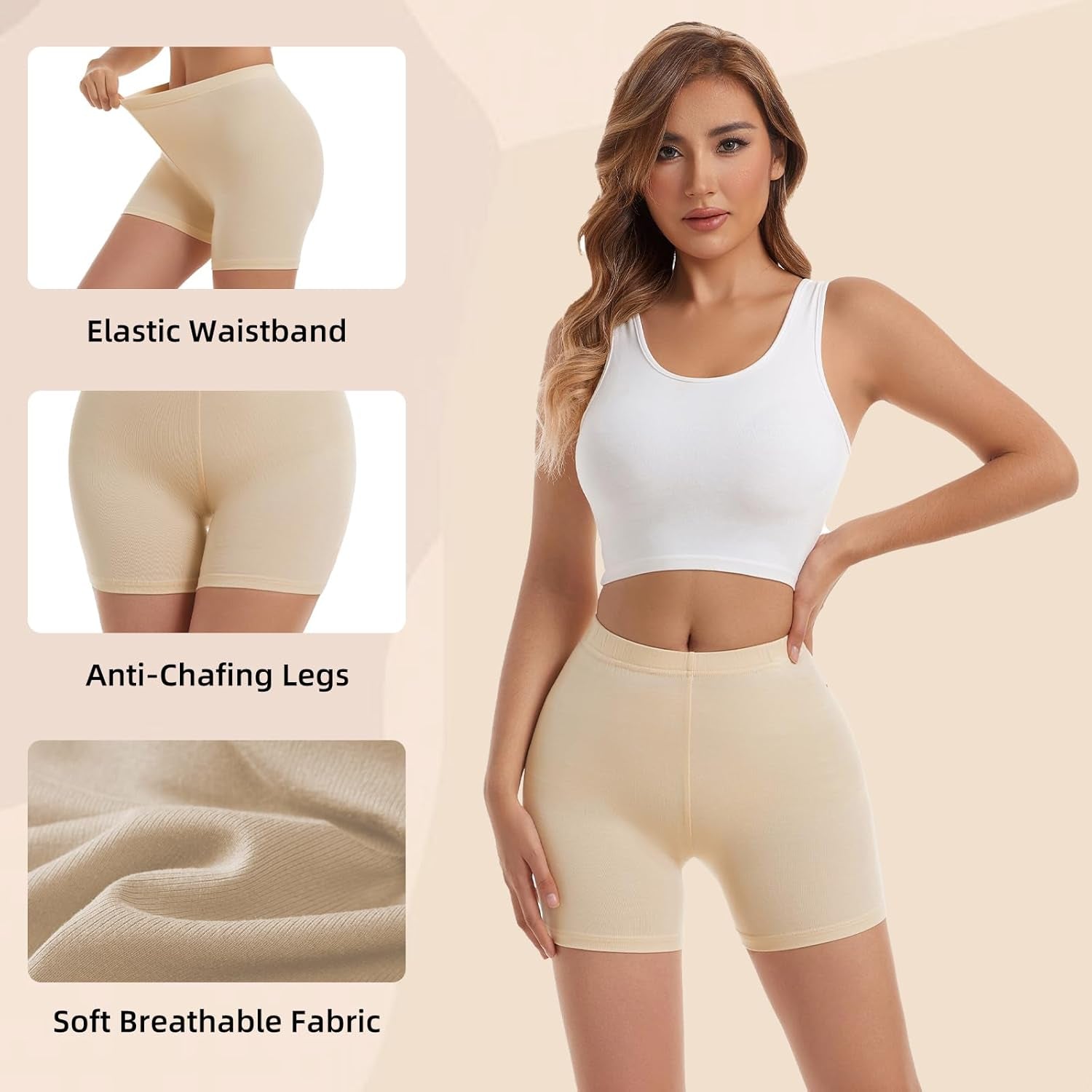 Slip Shorts for Women Short Leggings under Dresses Tight under Shorts