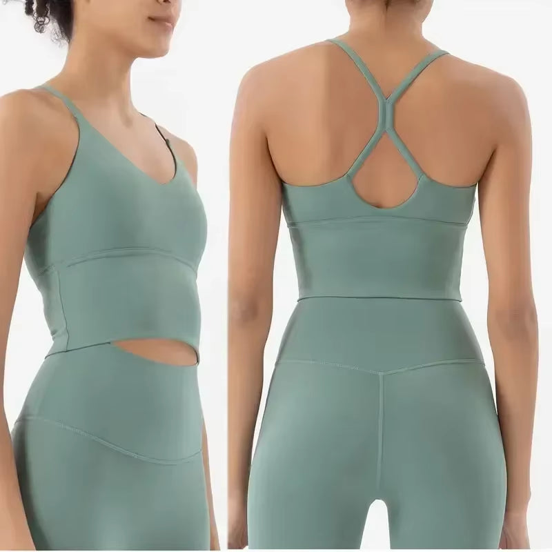 Sportswear Woman Gym Sports Bra and Leggings Woman 2 Piece Set Outifit Naked Feeling Female Fitness Clothing Women' Tracksuit