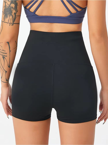10 Layer Buckle Sexy Gym Shorts Woman Skinny Stretch Fitness Sport Shorts Summer 2024 Compression