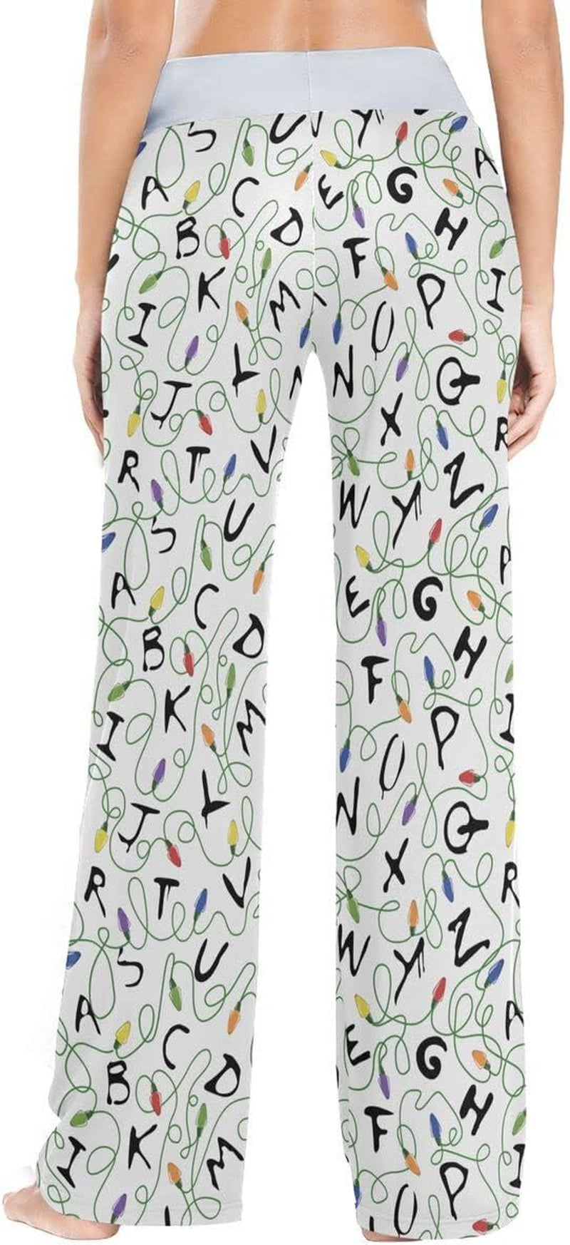 ANGIEHAIE Women'S Lounge Wide Leg Pants, Stretchy Loose Drawstring Palazzo Pants Soft Comfy Pajama Bottoms Sleepwear for Women Ladies, XL